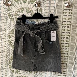 Free People black jean skirt; size 26